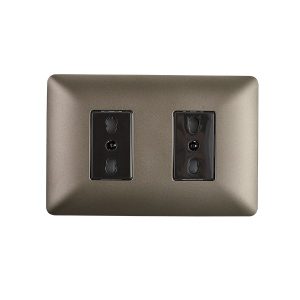 Enchufe Doble Bipaso 10A/16A 250V Café  Café