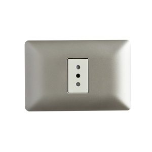 Enchufe Simple 10A 250V  Chanpagne