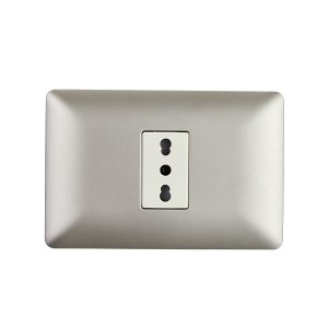 Enchufe Simple Bipaso 10A/16A 250V  Champagne