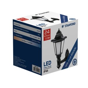 Farol Colonial Led Solar Exterior 0.3W 24Lumenes IP44 6500K 