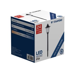 Farol con Estaca Tipo Jardín Led Solar Exterior 0.3W 24Lumenes 6500K 