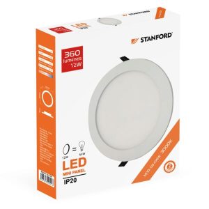 Panel Led Redondo Embutido  3000K 3W