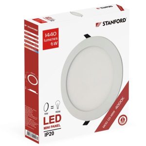 Panel Led Redondo Embutido  4000K 18W