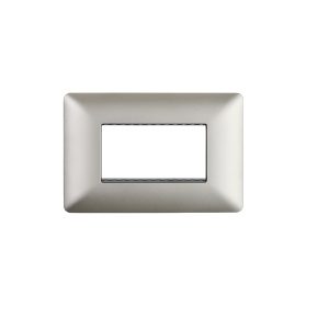 Placa Doble con Triple  Champagne