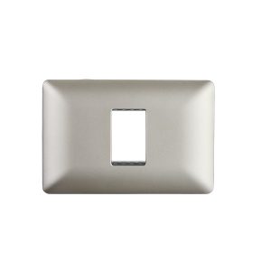 Placa Simple con Soporte Champagne