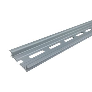 Riel DIN Perforado Aluminio 35×7.5mm de 1 Metro