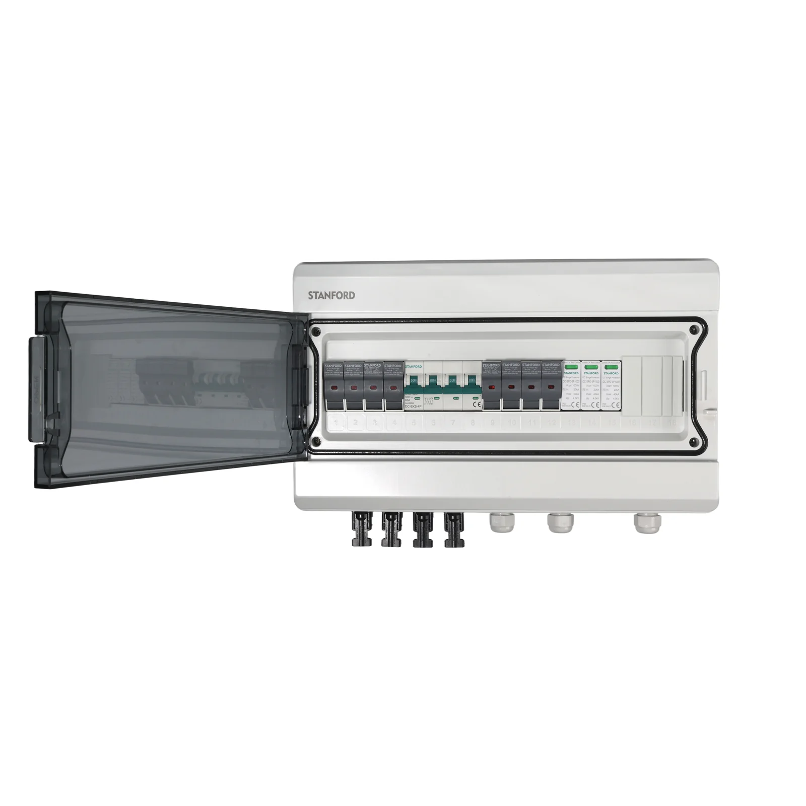Caja Combinación 600 V 4 in 1 out MCB DC
