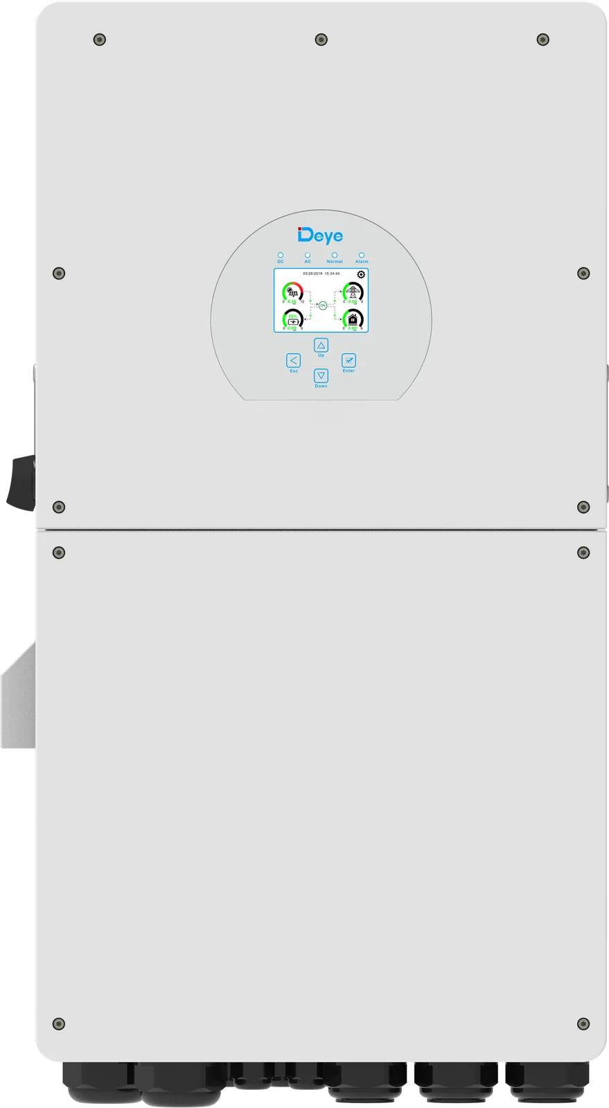 Inversor Híbrido 16 kW Monofásico 3MPPT / 2+2+2 IP65 220 V AC con Cargador Integrado